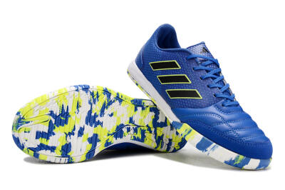 Adidas Top Sala FG Indoor & Futsal Soccer Shoes - Blue/Black/Yellow
