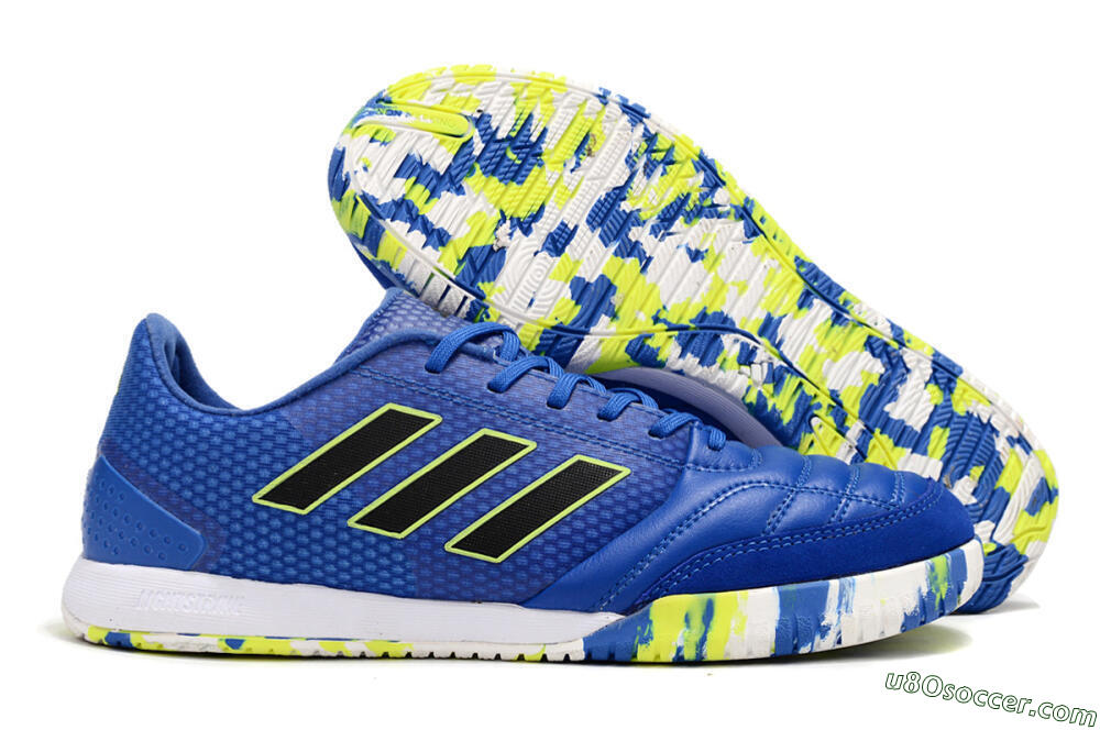 Adidas Top Sala FG Indoor & Futsal Soccer Shoes - Blue/Black/Yellow 1