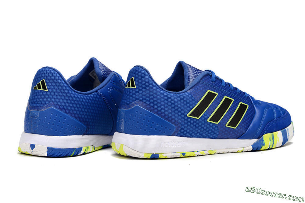 Adidas Top Sala FG Indoor & Futsal Soccer Shoes - Blue/Black/Yellow 6