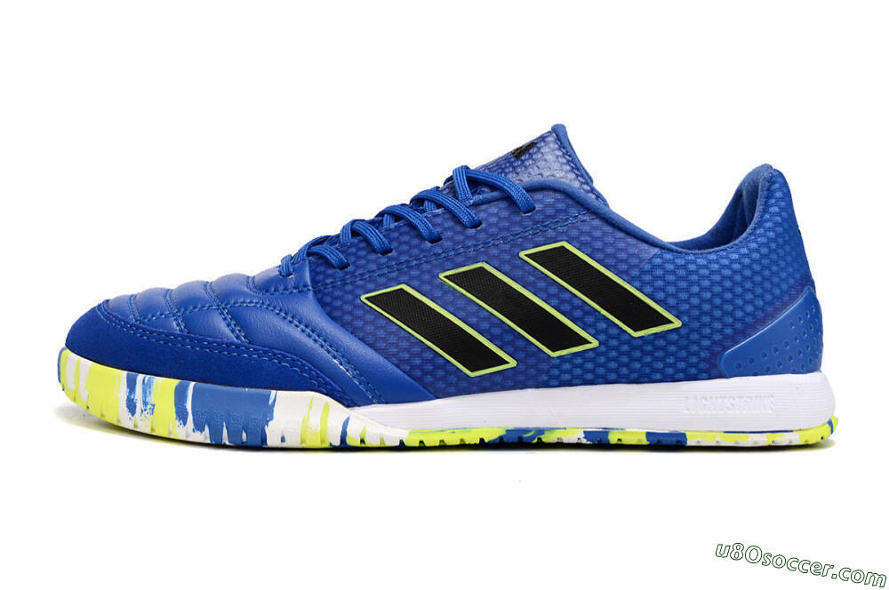 Adidas Top Sala FG Indoor & Futsal Soccer Shoes - Blue/Black/Yellow 2