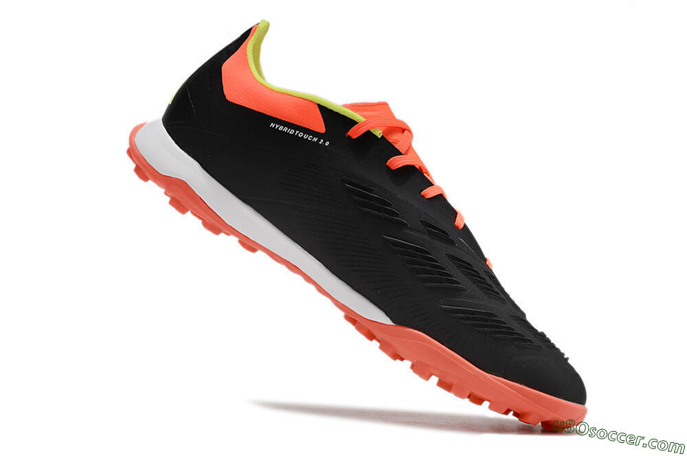 Adidas Predator 24 Elite TF Artificial Turf Soccer Shoes - Black/White/Orange 4