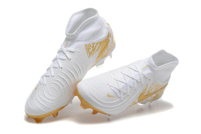Nike Phantom Luna Elite NU FG Firm Ground Soccer Cleats - White/Gold