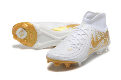 Nike Phantom Luna Elite NU FG Firm Ground Soccer Cleats - White/Gold