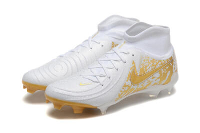 Nike Phantom Luna Elite NU FG Firm Ground Soccer Cleats - White/Gold