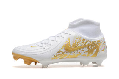 Nike Phantom Luna Elite NU FG Firm Ground Soccer Cleats - White/Gold