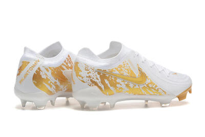 Nike Phantom Luna Elite NU FG Firm Ground Soccer Cleats - White/Gold