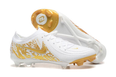 Nike Phantom Luna Elite NU FG Firm Ground Soccer Cleats - White/Gold