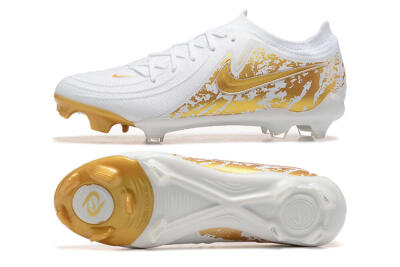 Nike Phantom Luna Elite NU FG Firm Ground Soccer Cleats - White/Gold