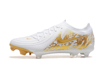 Nike Phantom Luna Elite NU FG Firm Ground Soccer Cleats - White/Gold