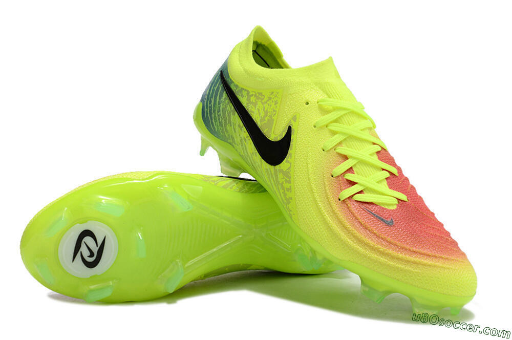 Nike Phantom Luna Elite NU FG Firm Ground Soccer Cleats - Yellow/Black/Orange 3