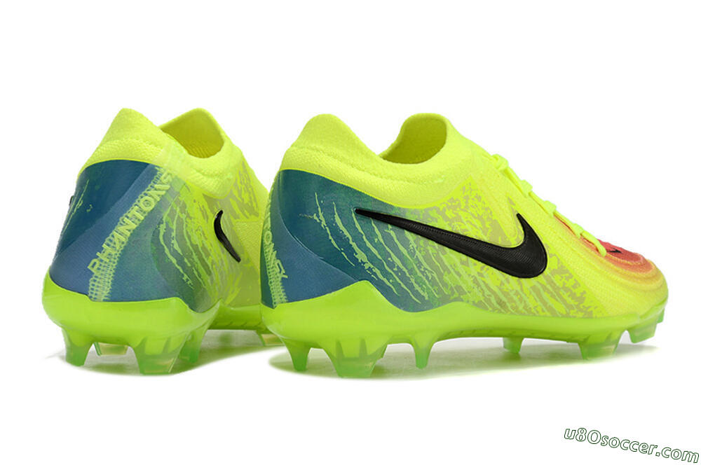 Nike Phantom Luna Elite NU FG Firm Ground Soccer Cleats - Yellow/Black/Orange 6