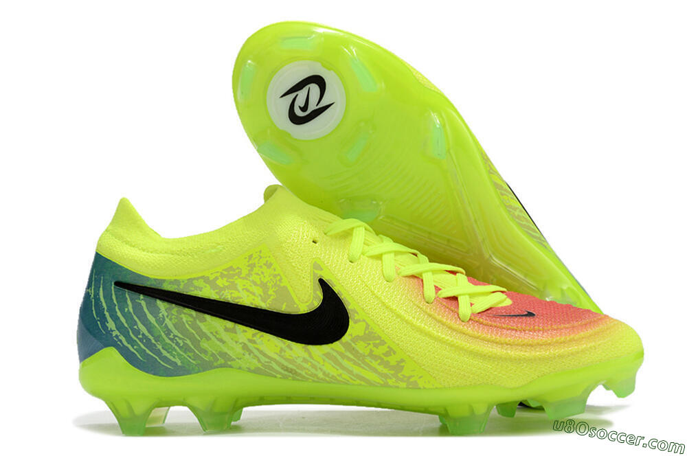 Nike Phantom Luna Elite NU FG Firm Ground Soccer Cleats - Yellow/Black/Orange 1