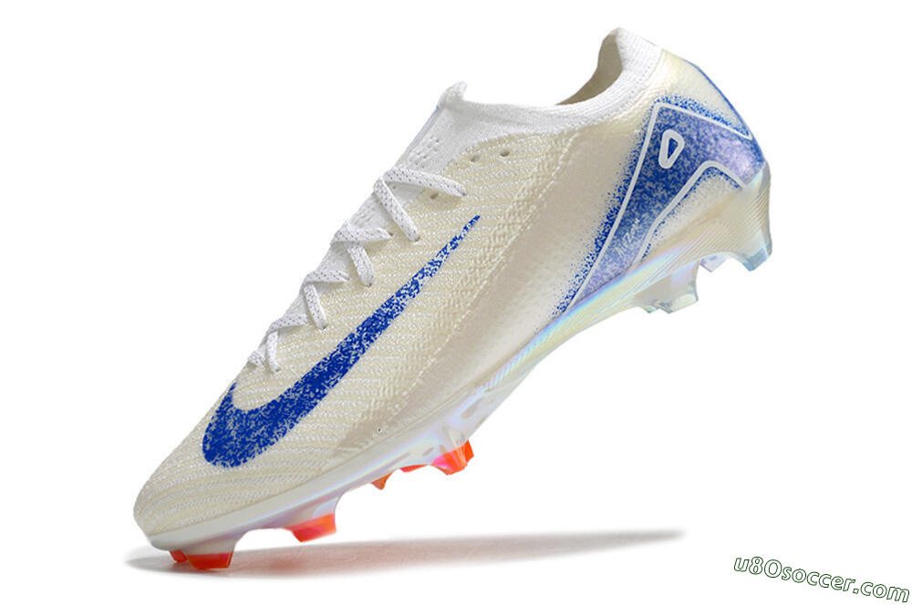 Nike Air Zoom Mercurial Vapor 16 Elite FG Firm Ground Soccer Cleats - Beige/Blue/Orange 5