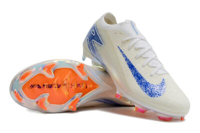 Nike Air Zoom Mercurial Vapor 16 Elite FG Firm Ground Soccer Cleats - Beige/Blue/Orange