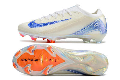 Nike Air Zoom Mercurial Vapor 16 Elite FG Firm Ground Soccer Cleats - Beige/Blue/Orange