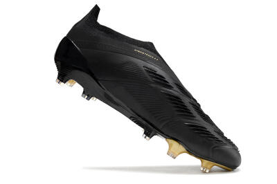 Adidas Predator Accuracy+ Laceless FG Firm Ground Soccer Cleats - Black/Gold