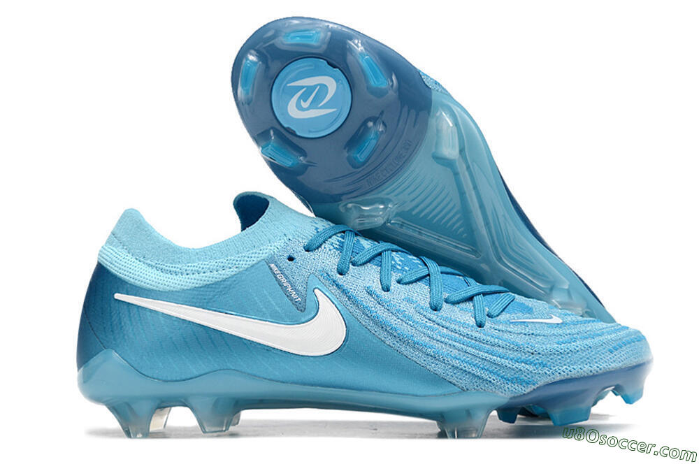 Nike Phantom Luna Elite NU FG Firm Ground Soccer Cleats - Light Blue/White 1