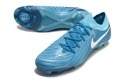 Nike Phantom Luna Elite NU FG Firm Ground Soccer Cleats - Light Blue/White