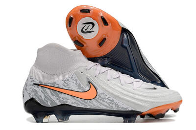 Nike Phantom Luna Elite NU FG Firm Ground Soccer Cleats - Grey/Orange/Black