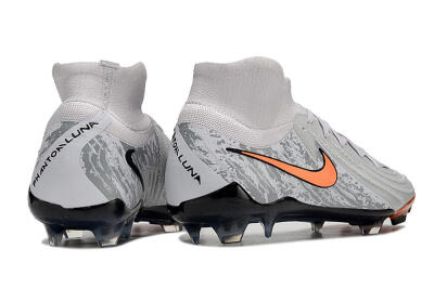 Nike Phantom Luna Elite NU FG Firm Ground Soccer Cleats - Grey/Orange/Black