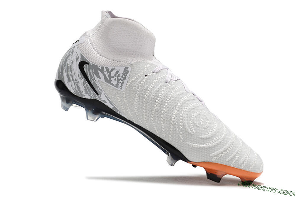 Nike Phantom Luna Elite NU FG Firm Ground Soccer Cleats - Grey/Orange/Black 4