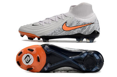 Nike Phantom Luna Elite NU FG Firm Ground Soccer Cleats - Grey/Orange/Black