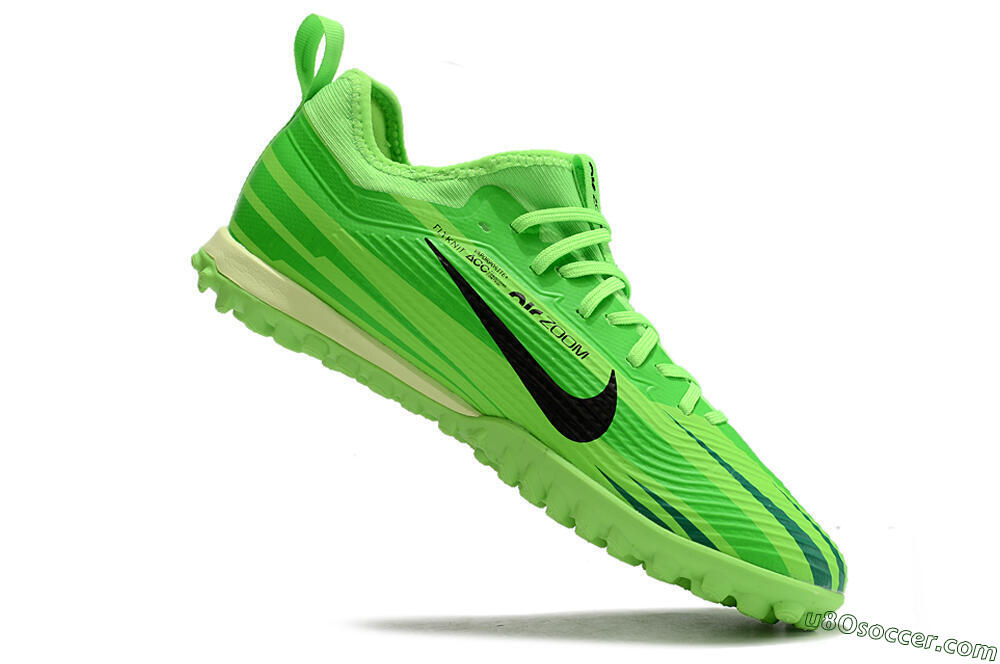 Nike Air Zoom Mercurial Vapor 15 Pro TF Artificial Turf Soccer Shoes - Green/Black/Yellow 4