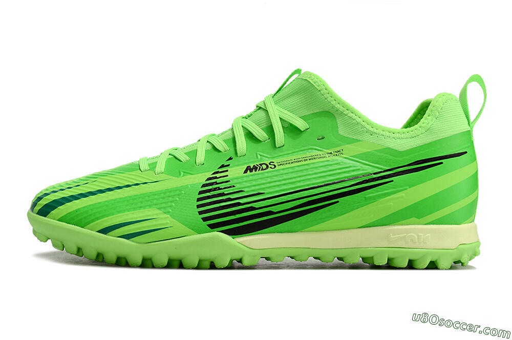 Nike Air Zoom Mercurial Vapor 15 Pro TF Artificial Turf Soccer Shoes - Green/Black/Yellow 2