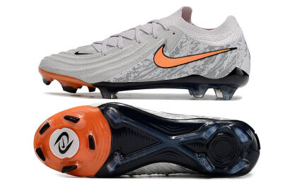 Nike Phantom Luna Elite FG Firm Ground Soccer Cleats - Grey/Orange/Black