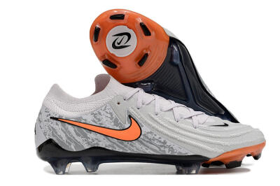 Nike Phantom Luna Elite FG Firm Ground Soccer Cleats - Grey/Orange/Black