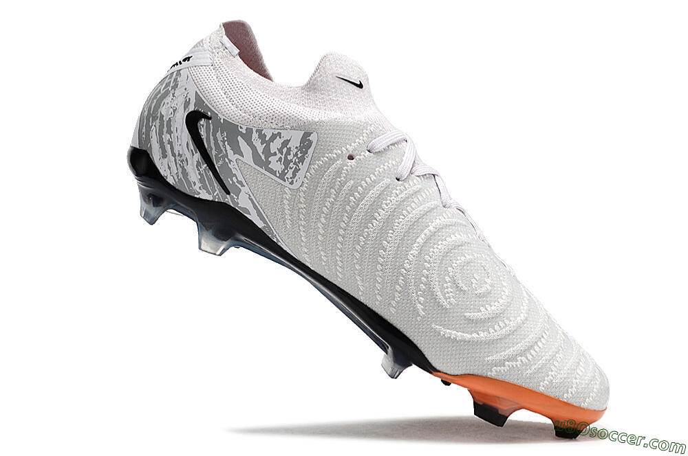 Nike Phantom Luna Elite FG Firm Ground Soccer Cleats - Grey/Orange/Black 5
