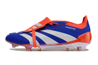 Adidas Predator Elite Foldover Tongue FG Firm Ground Soccer Cleats - Blue/White/Red