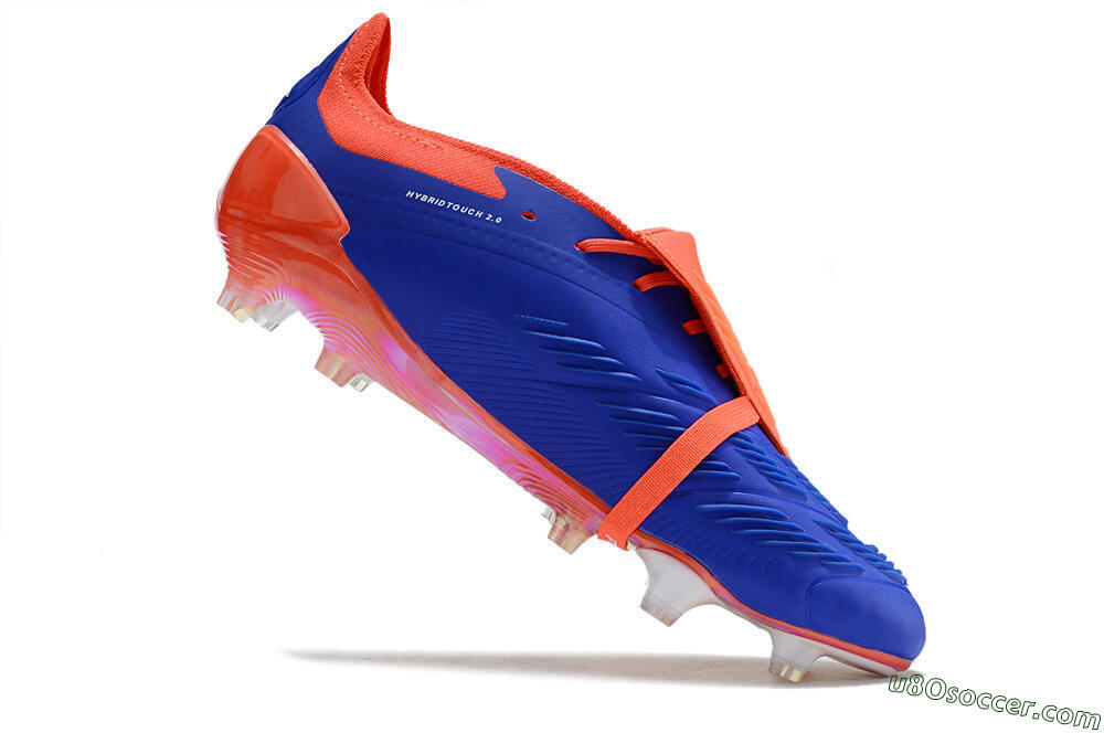 Adidas Predator Elite Foldover Tongue FG Firm Ground Soccer Cleats - Blue/White/Red 4