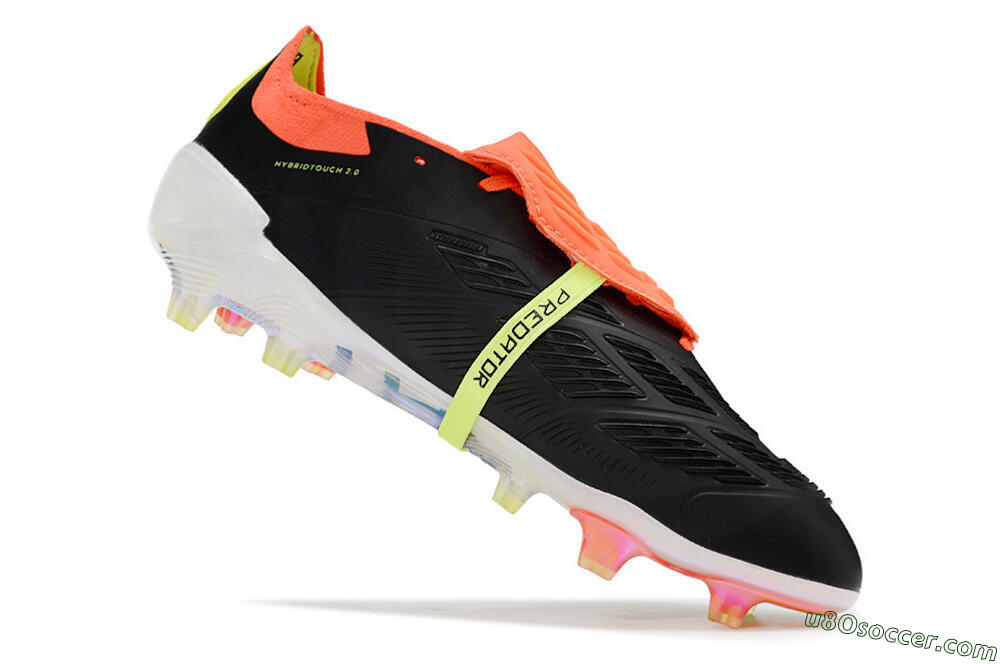 Adidas Predator Elite Foldover Tongue FG Firm Ground Soccer Cleats - Black/White/Orange 4