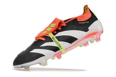 Adidas Predator Elite Foldover Tongue FG Firm Ground Soccer Cleats - Black/White/Orange