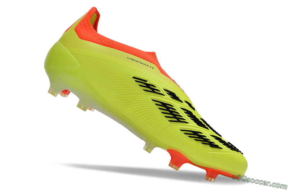 Adidas Predator Accuracy+ Laceless FG Firm Ground Soccer Cleats - Yellow/Black/Orange 4