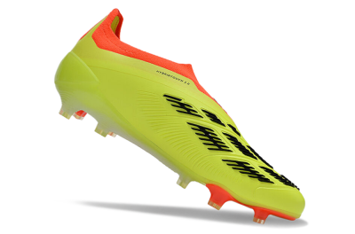 Adidas Predator Accuracy+ Laceless FG Firm Ground Soccer Cleats - Yellow/Black/Orange