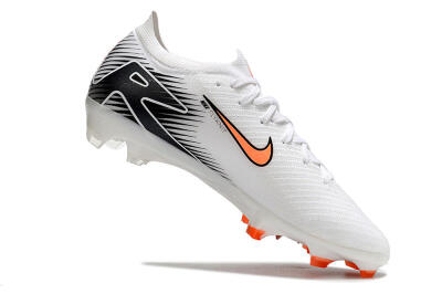 Nike Air Zoom Mercurial Vapor 16 Elite FG Firm Ground Soccer Cleats - White/Orange/Black