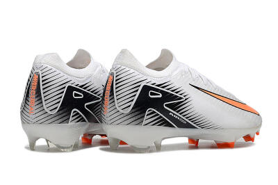 Nike Air Zoom Mercurial Vapor 16 Elite FG Firm Ground Soccer Cleats - White/Orange/Black