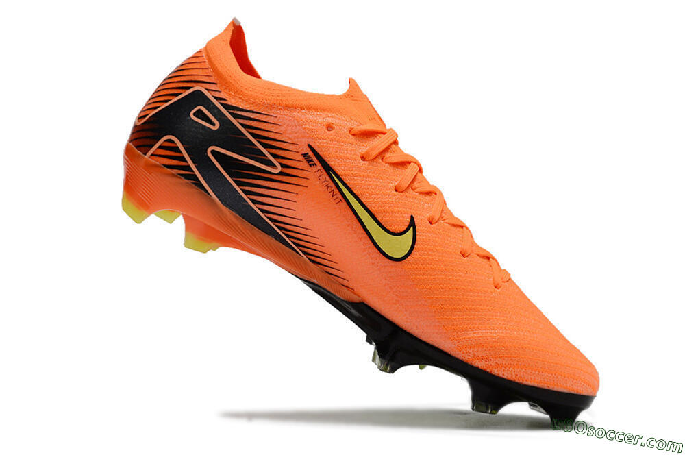 Nike Air Zoom Mercurial Vapor 16 Elite FG Firm Ground Soccer Cleats - Orange/Yellow/Black 4