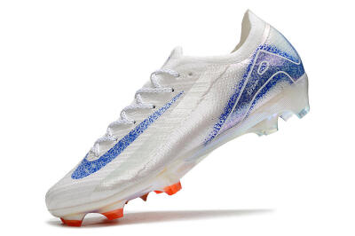 Nike Air Zoom Mercurial Vapor 16 Elite FG Firm Ground Soccer Cleats - White/Silver/Blue/Orange