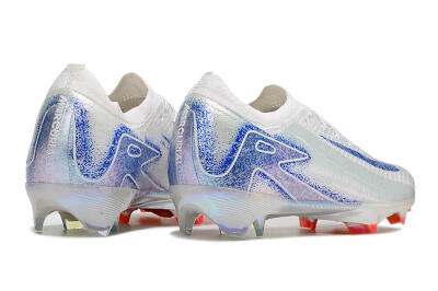 Nike Air Zoom Mercurial Vapor 16 Elite FG Firm Ground Soccer Cleats - White/Silver/Blue/Orange