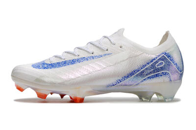 Nike Air Zoom Mercurial Vapor 16 Elite FG Firm Ground Soccer Cleats - White/Silver/Blue/Orange