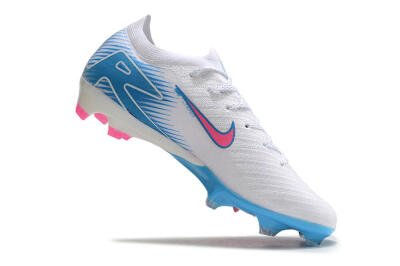 Nike Air Zoom Mercurial Vapor 16 Elite FG Firm Ground Soccer Cleats - White/Pink/Blue
