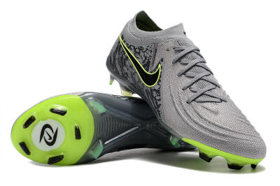 Nike Phantom Luna Elite NU FG Firm Ground Soccer Cleats - Grey/Black/Yellow