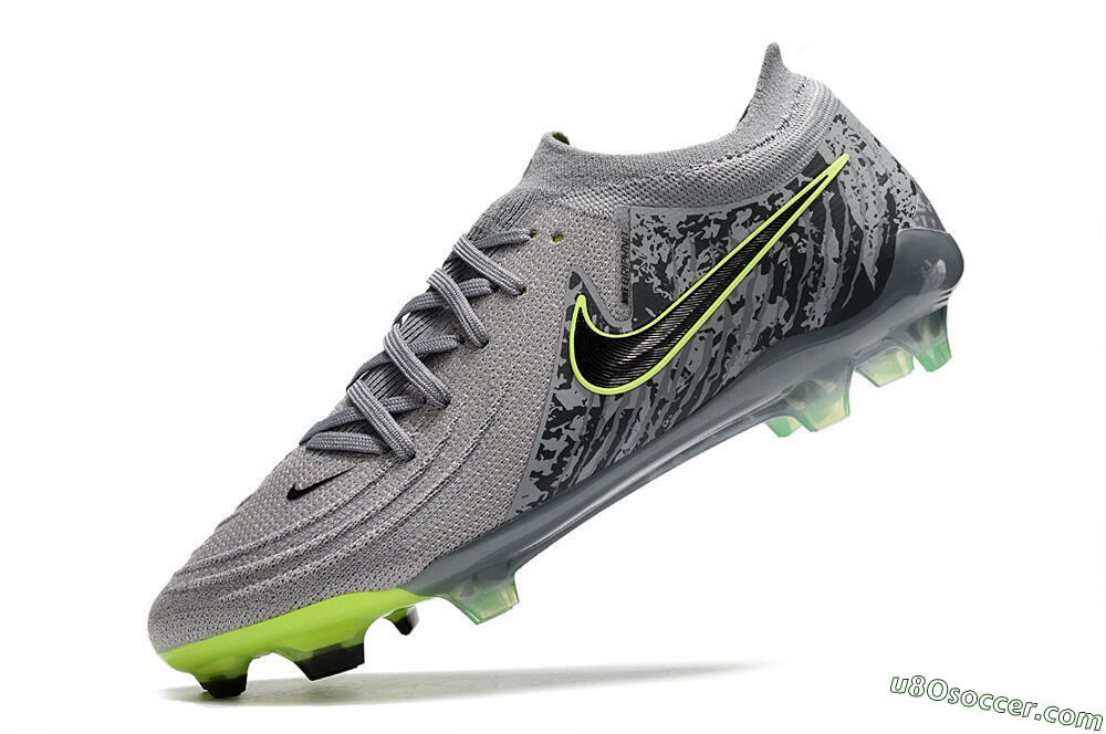 Grey Black Yellow FG Firm Ground Soccer Cleats - Shop the