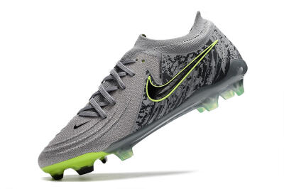 Nike Phantom Luna Elite NU FG Firm Ground Soccer Cleats - Grey/Black/Yellow