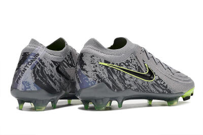Nike Phantom Luna Elite NU FG Firm Ground Soccer Cleats - Grey/Black/Yellow