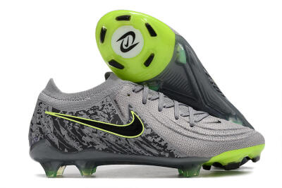 Nike Phantom Luna Elite NU FG Firm Ground Soccer Cleats - Grey/Black/Yellow