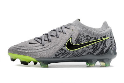 Nike Phantom Luna Elite NU FG Firm Ground Soccer Cleats - Grey/Black/Yellow